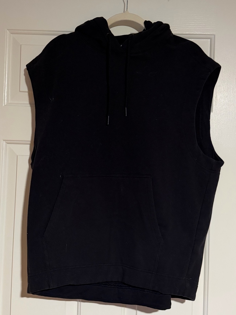 Black Sleeveless Athleta Hoodie Tank Top